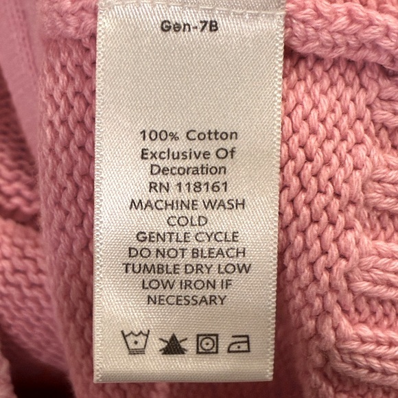 Quacker Factory Pink Crystal Detail Zip-up  Cardigan Sweater Jean Pockets - Picture 4 of 4